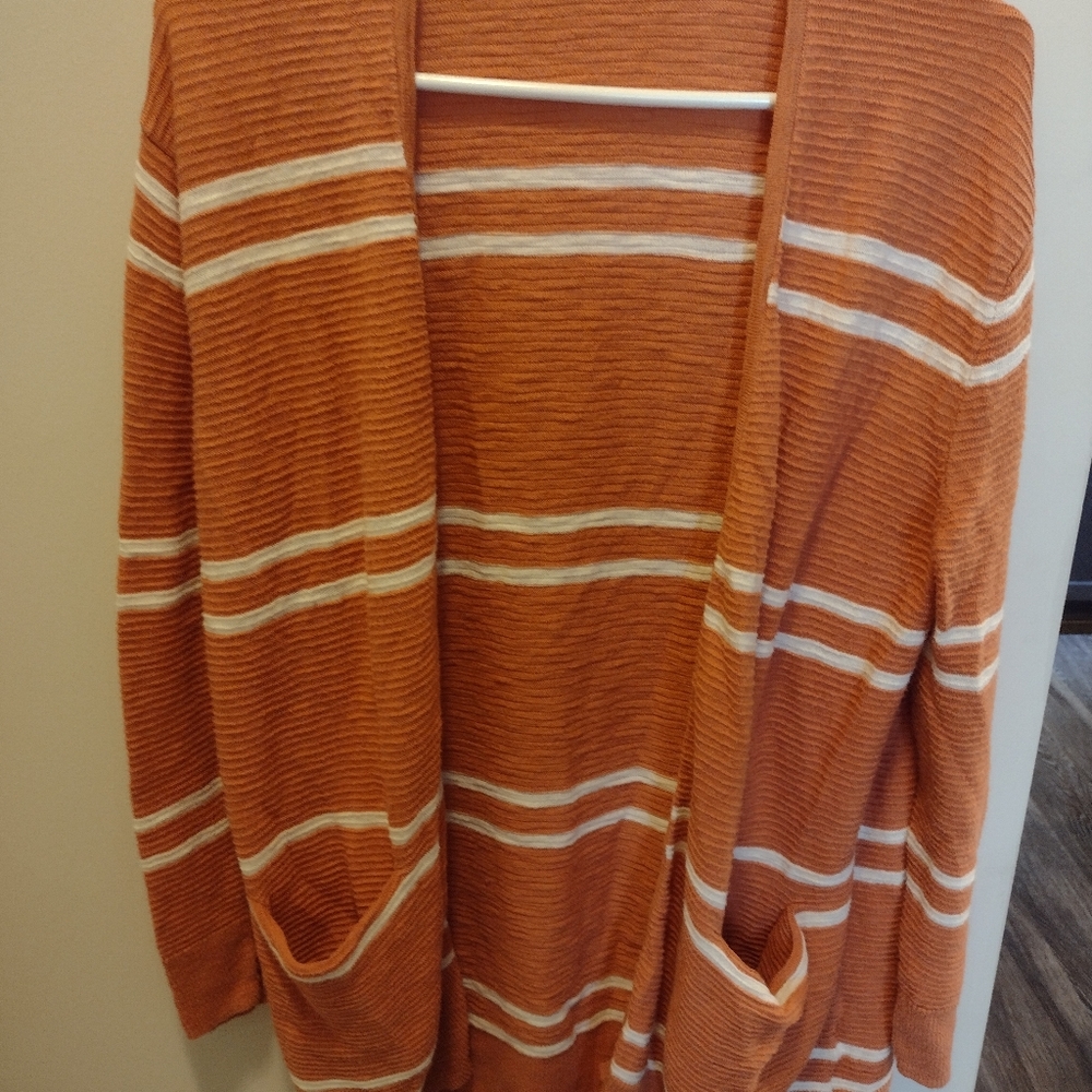 Madewell Ryder Light Weight Pumpkin Cardigan